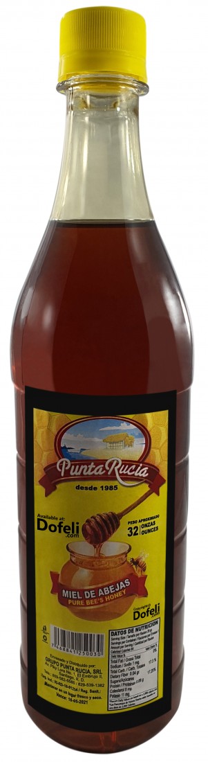 Punta Rucia Dominican pure bee honey, rich in natural antibacterial and antifungal properties.